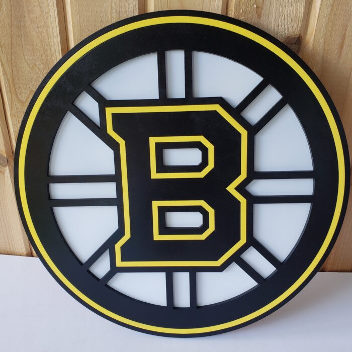 Boston Bruins 3D Wood Sports Sign v.2