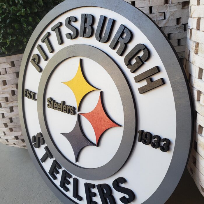 Pittsburgh Steelers 3D Wood Sports Sign