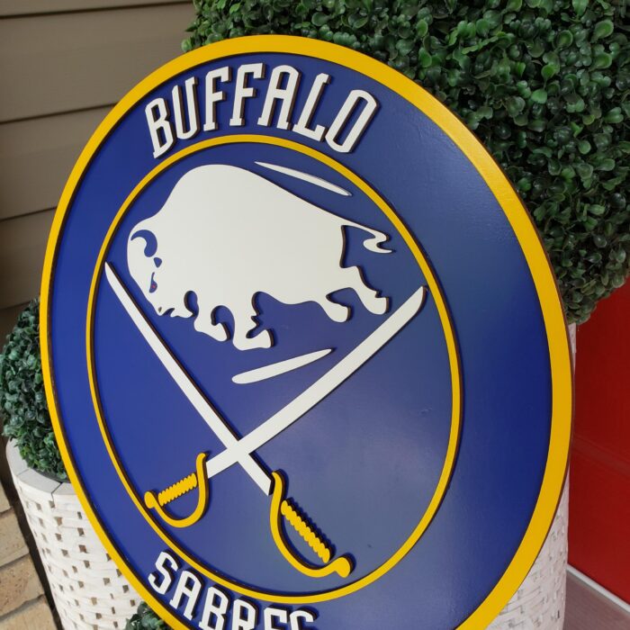 Buffalo Sabres 3D Wood Sports Sign v.2
