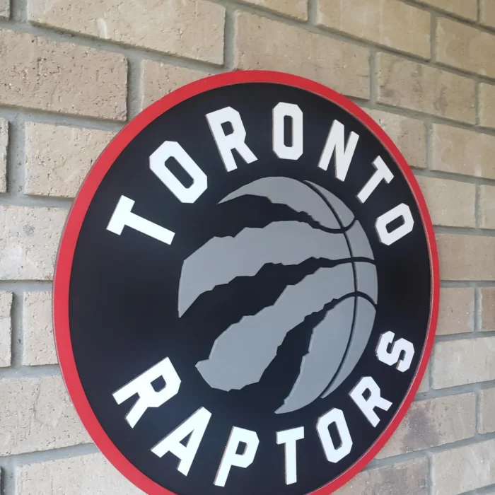Toronto Raptors 3D Wood Sports Sign