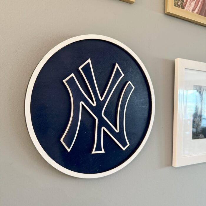 New York Yankees 3D Wood Sports Sign v.2