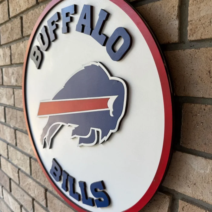 Buffalo Bills 3D Wood Sports Sign v.2
