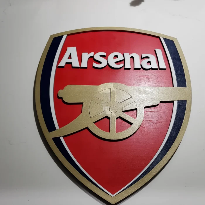 Arsenal Football Club 3D Wood Sign Decor