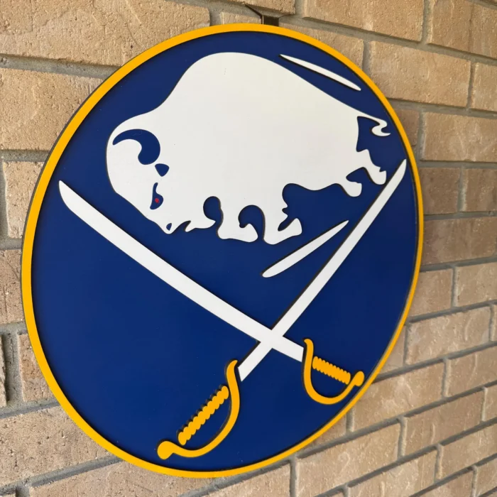 Buffalo Sabres 3D Wood Sports Sign