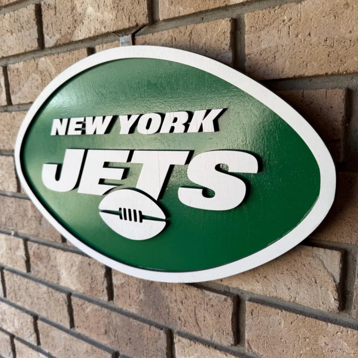 New York Jets 3D Wood Sign