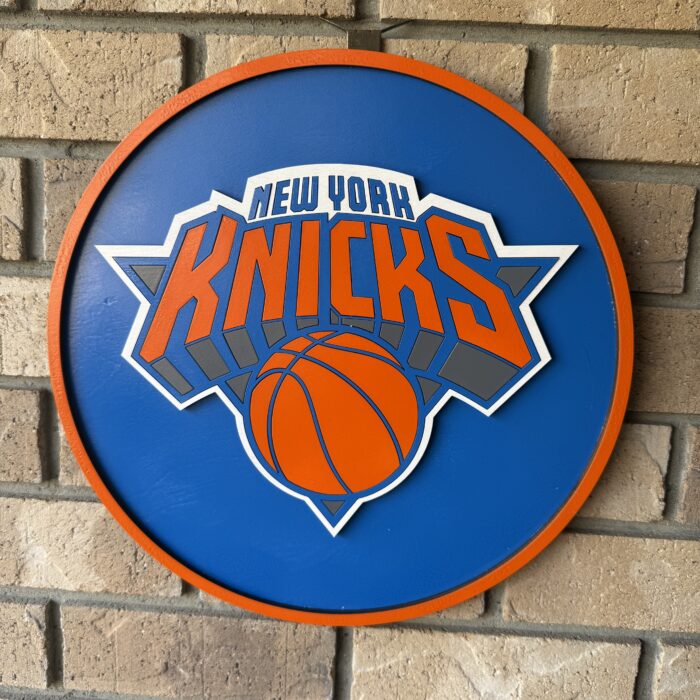 New York Knicks 3D Wood Sports Sign